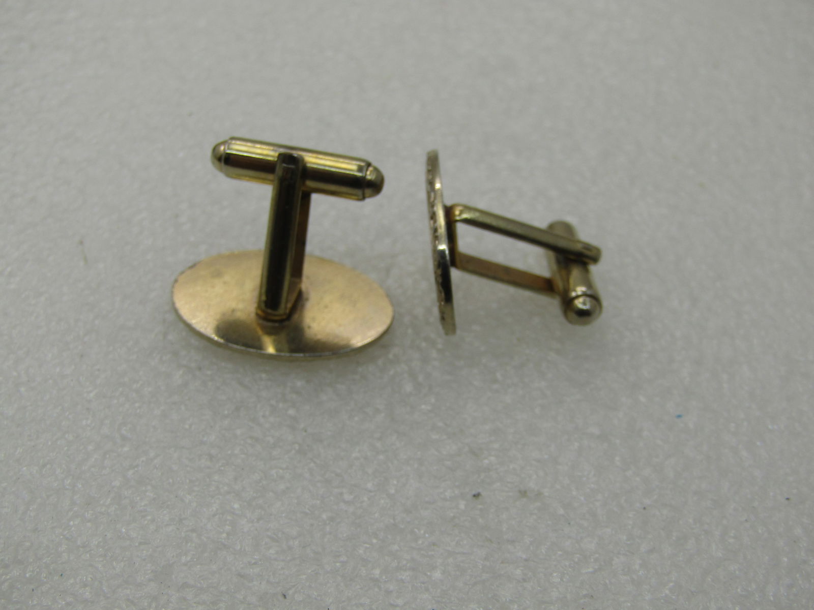 Vintage Engraveable Cuff Links, 12kt G.F., 7/8" Oval, 1930's-1940's - 5