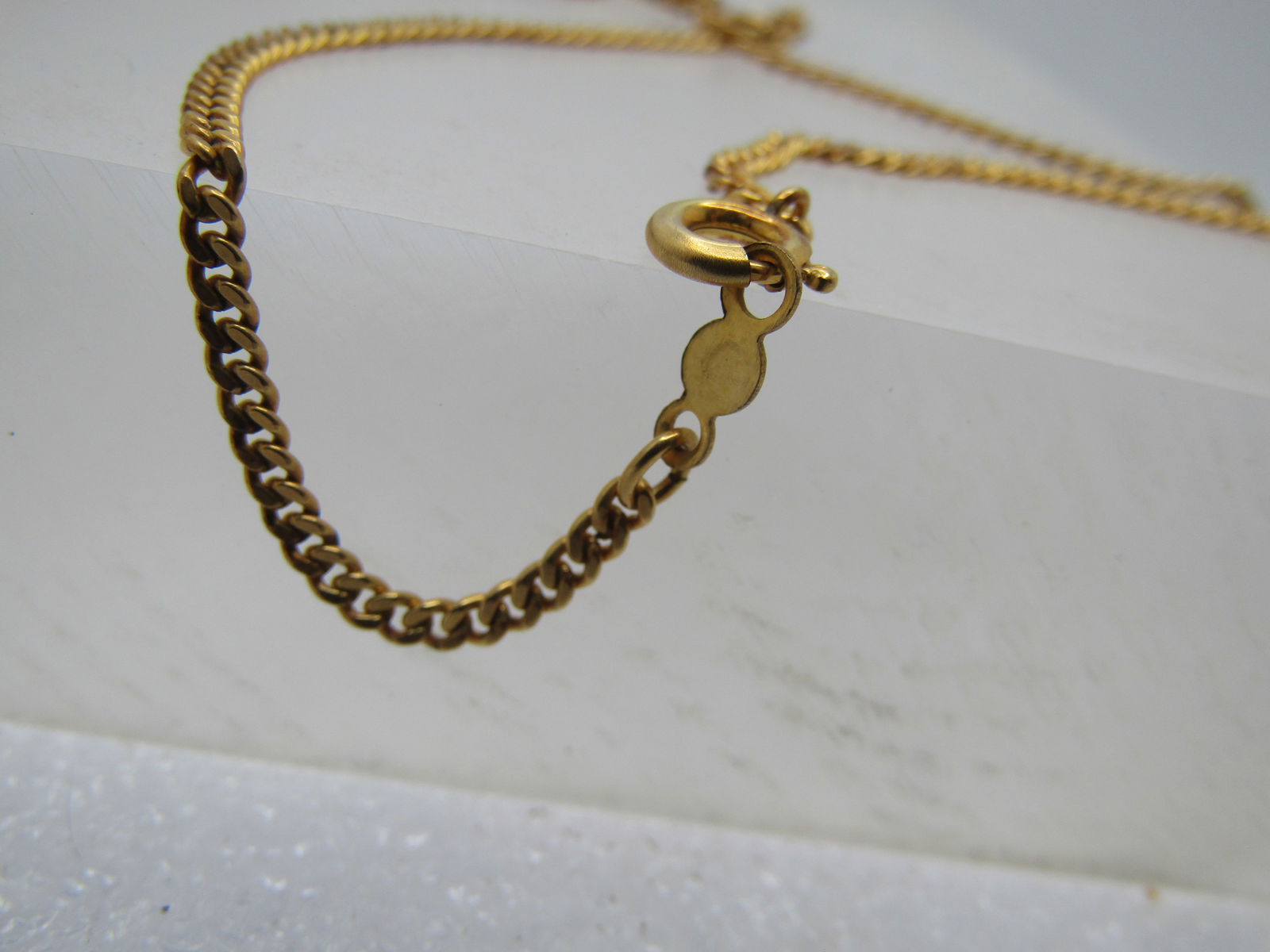 Vintage 12kt G.F. Faux Cloisonne Necklace, 22", 1970's-1980's, Signed - 5