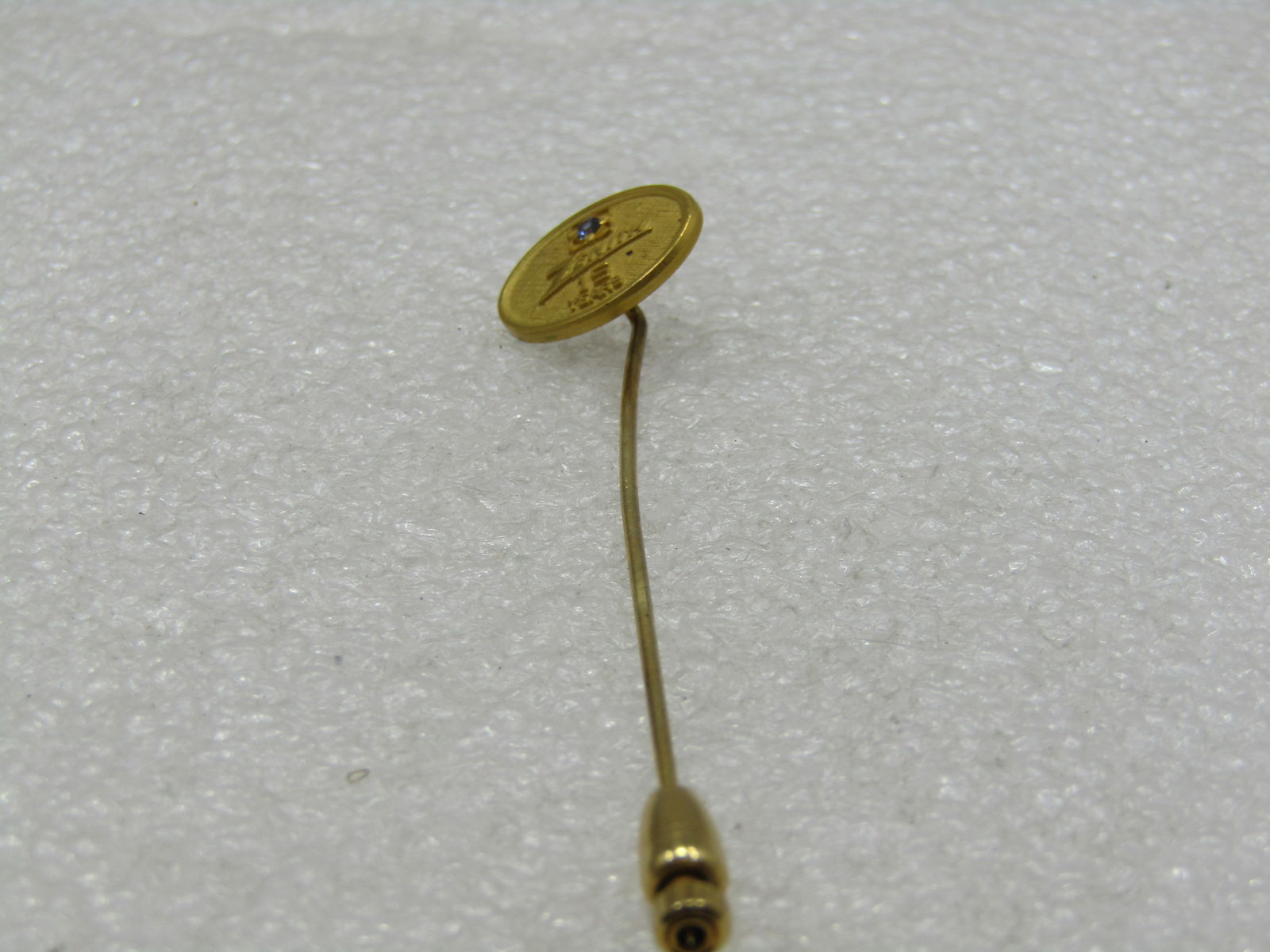 Vintage 10kt G.F. Zenith Sapphire 15 Year Stick Pin - 4