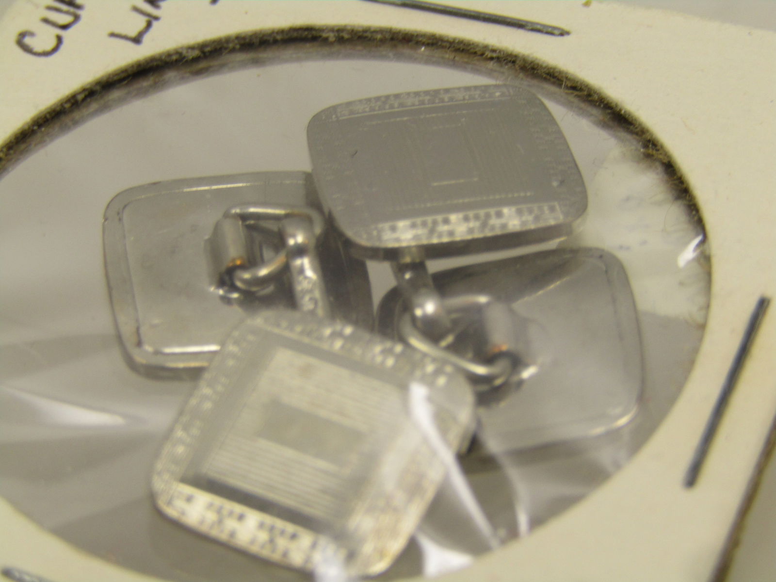 Vintage Art Deco Bar Cufflinks, 1920's-1930's, Marked 585 - 2