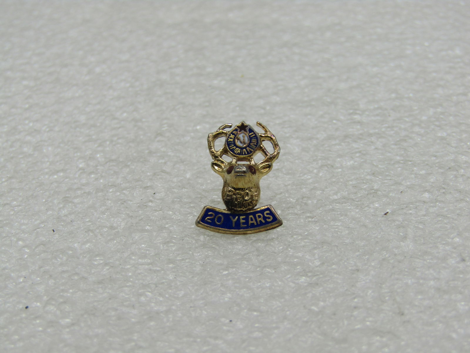 Vintage Sterling Order of Elk 20 Year Pin - 2