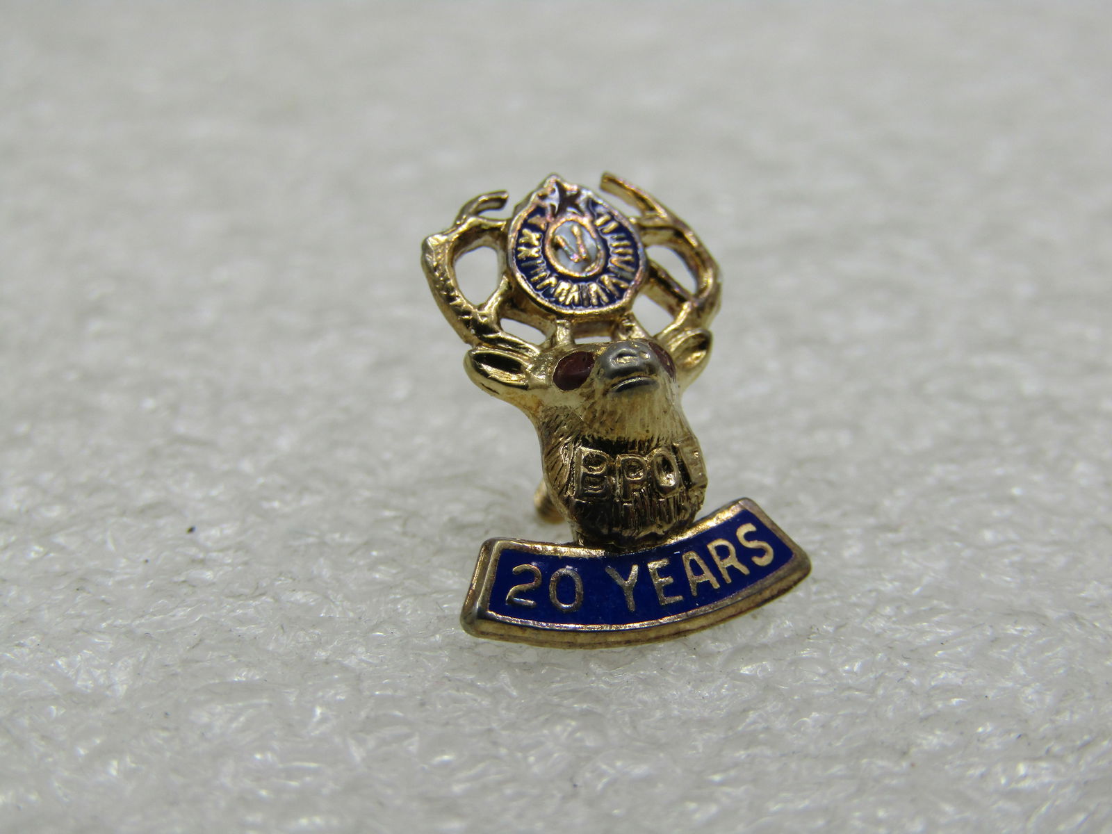 Vintage Sterling Order of Elk 20 Year Pin - 3