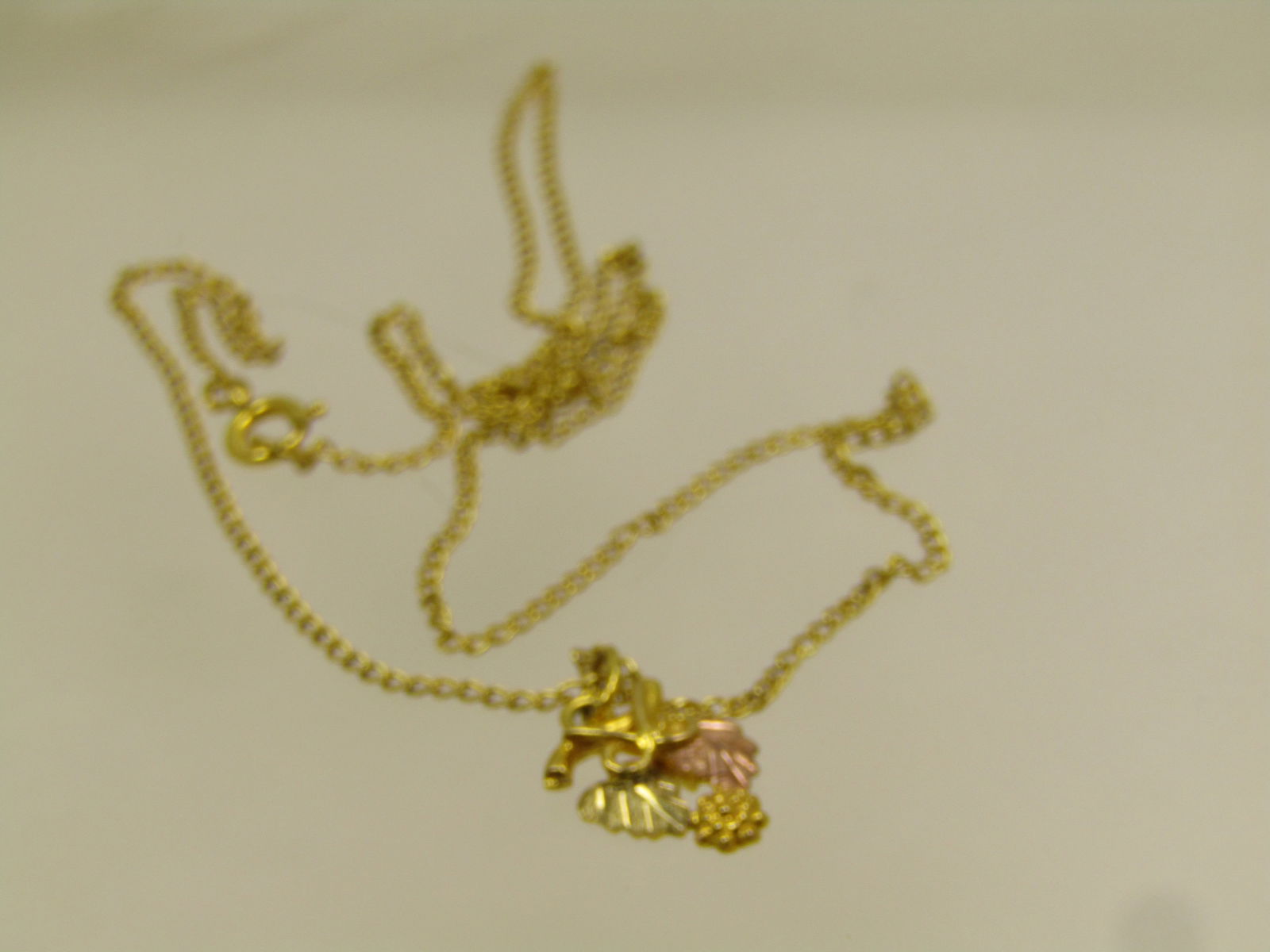 Vintage 10kt & 12kt GF Black Hills Gold Necklace, 18", Landstrom's Original Box, 1980's-1990's - 7