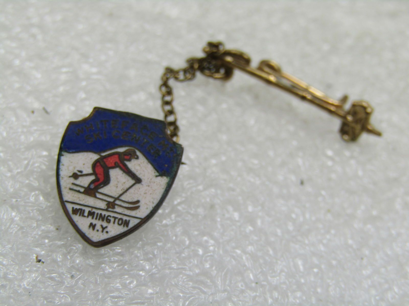 Vintage Enameled Pin, Whiteface Mt Ski Resort, , NY - 5