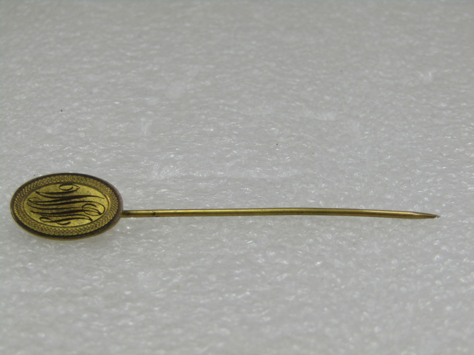 Vintage 10kt G.F. Wngraved WMC Stick Pin. 1940's - 3