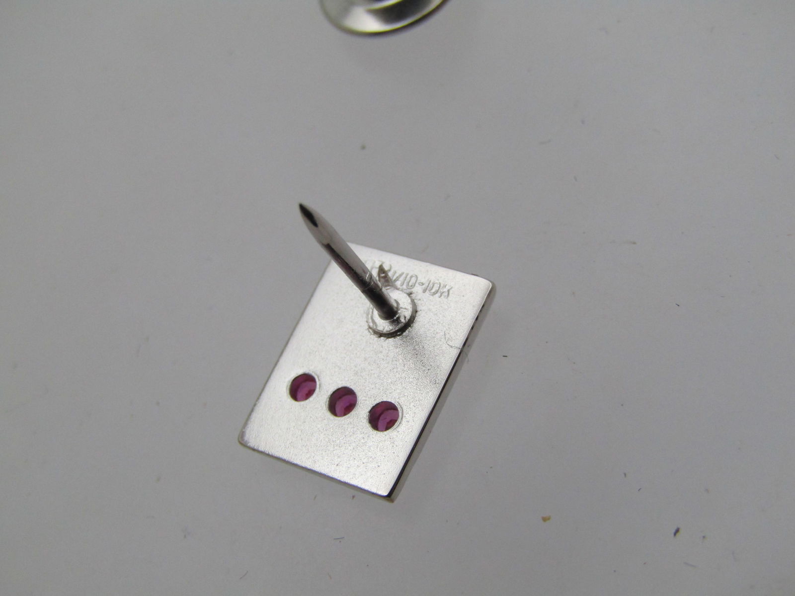 Vintage 10kt G.F. Ruby GM SPO Tack Pin, In Original Box - 5