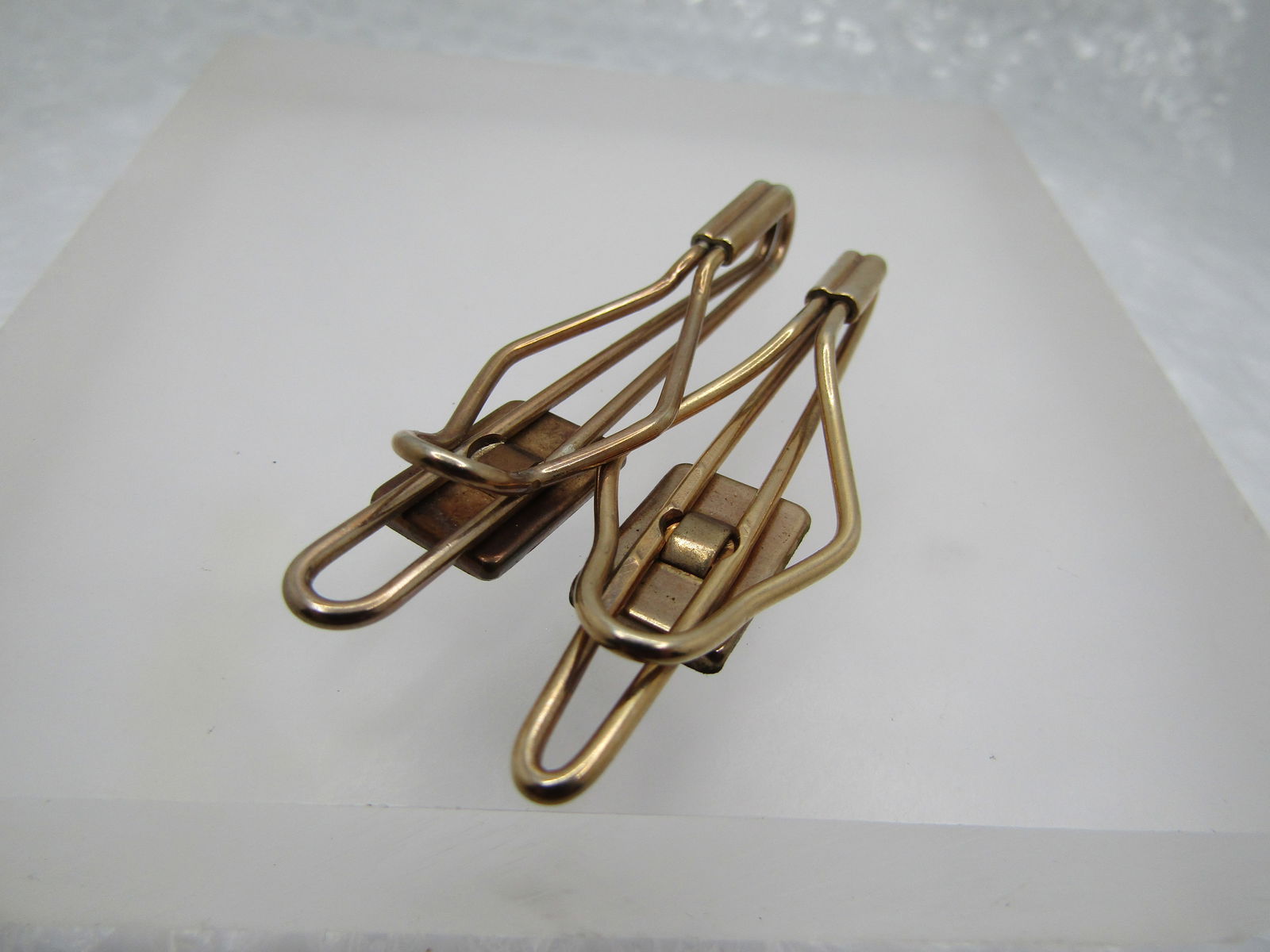 Vintage 10kt G.F. Pair of Marlin/Swordfish Tie Bars, 2.5" , Mid-Century - 4