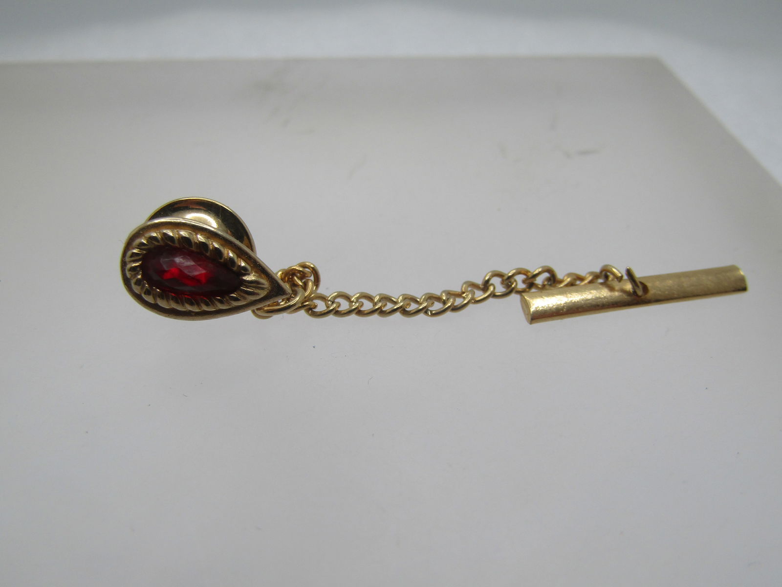 Vintage 12kt G.F. Bell Telephone Tie Clip & 3 Tie Tack Lot, 1940's-1960's - 8