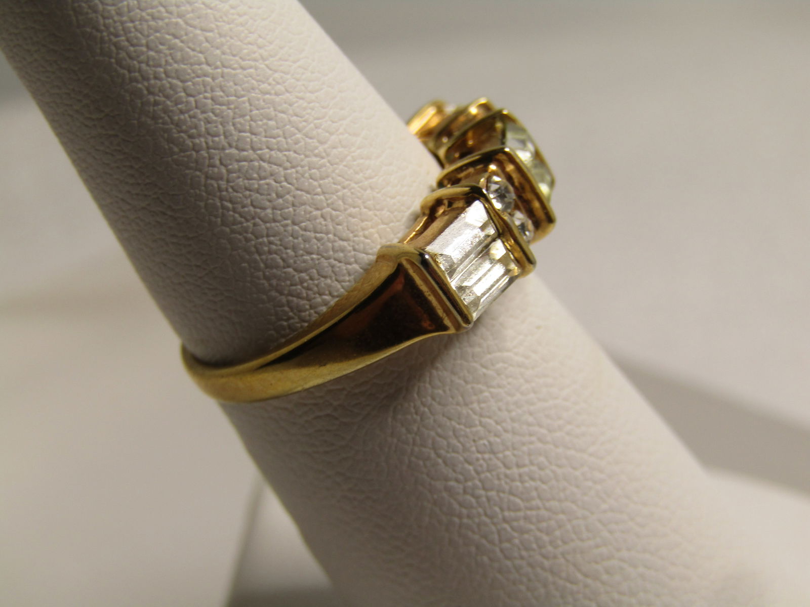 Vintage 10kt G.F. CZ Ring, Sz. 6, 1980's-1990's - 2