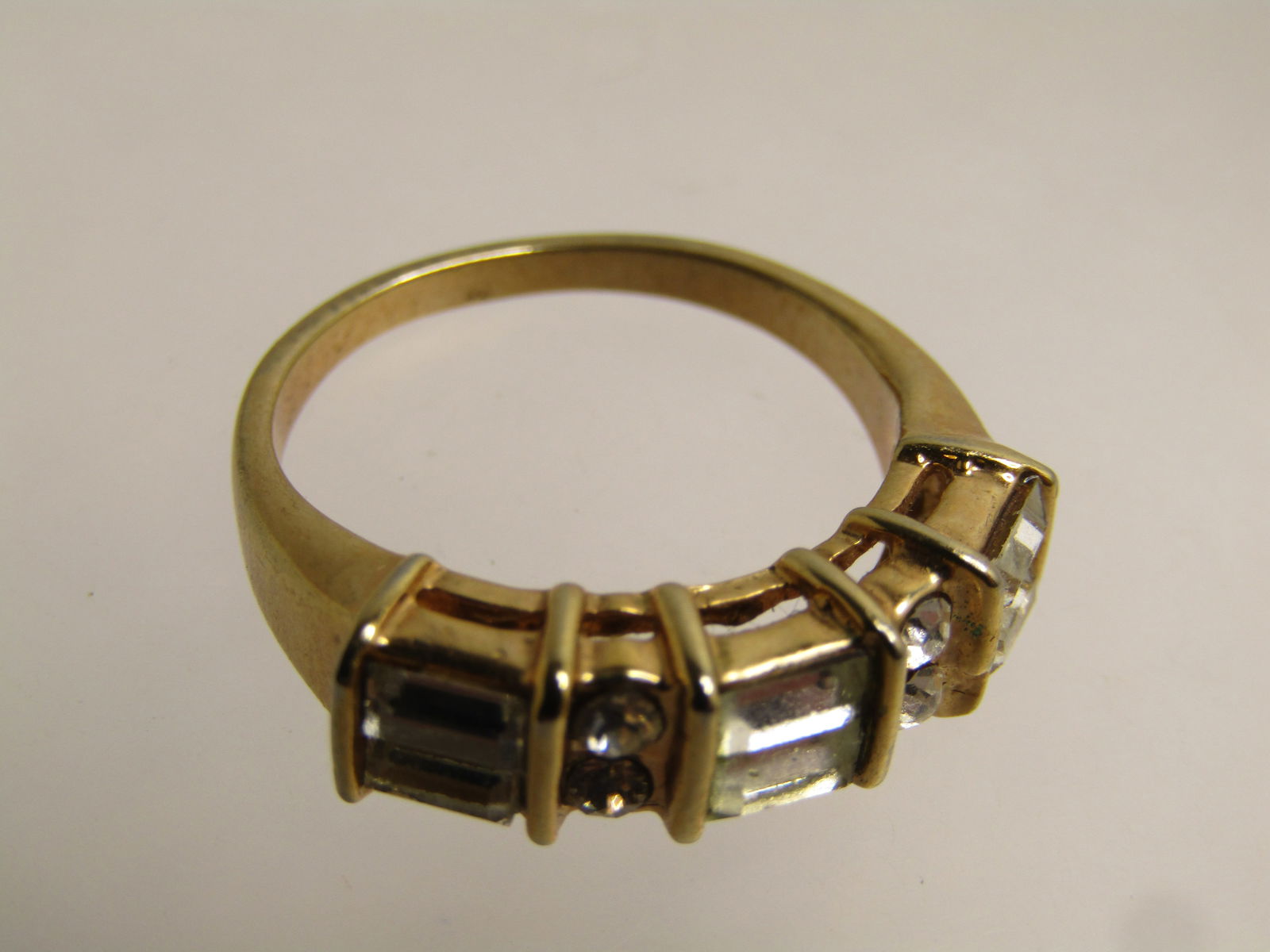 Vintage 10kt G.F. CZ Ring, Sz. 6, 1980's-1990's - 5