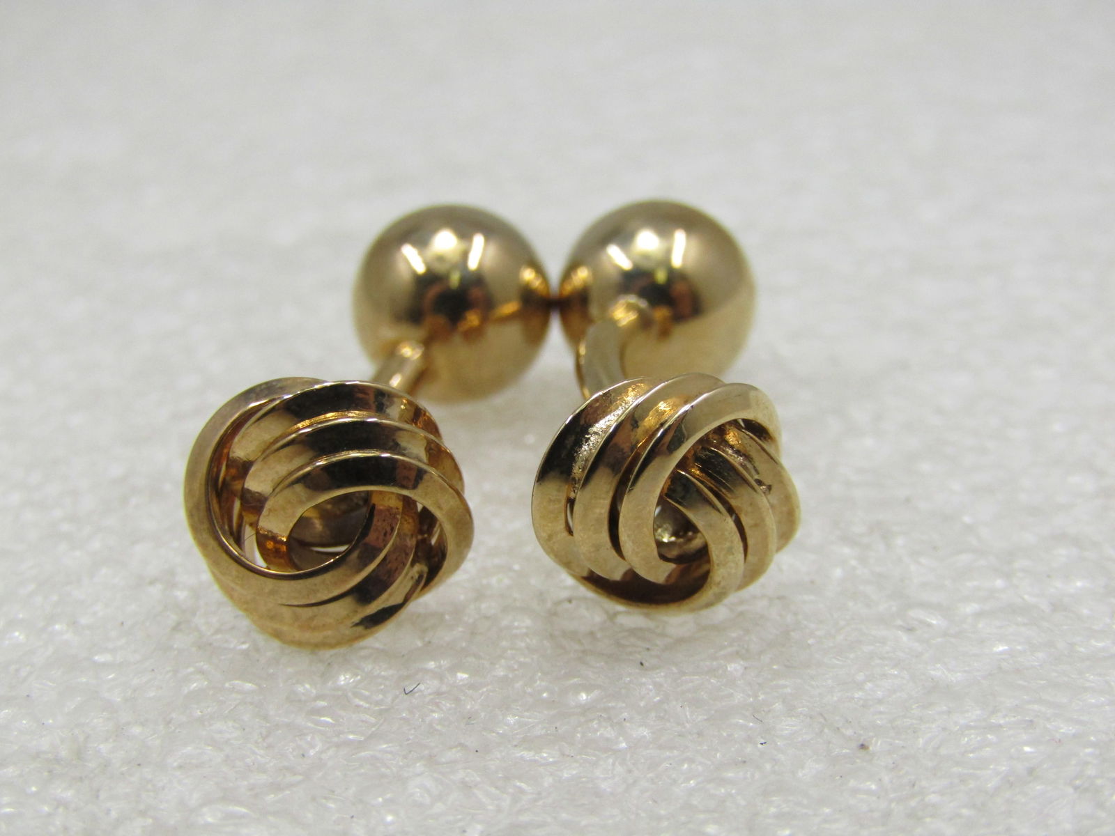 Vintage Love Knot Cufflinks, Tuxedo Style, 1" - 2