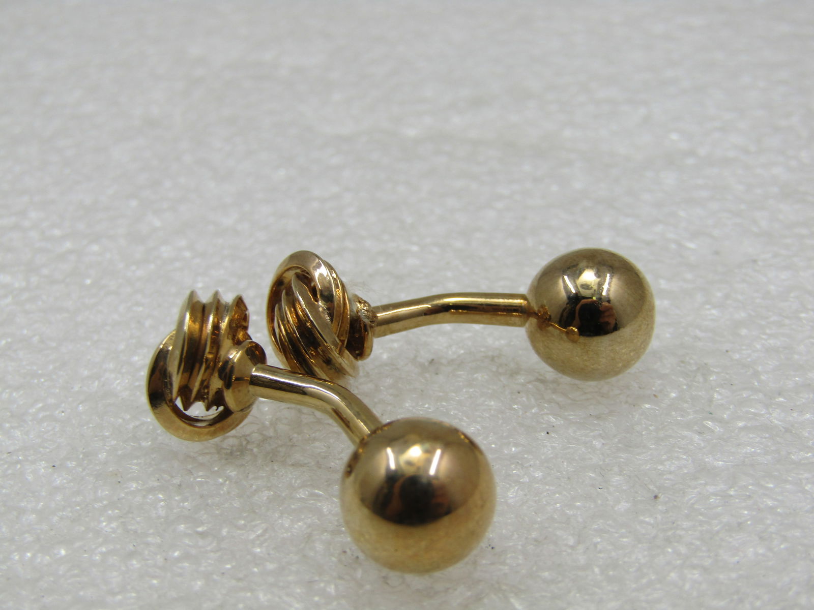 Vintage Love Knot Cufflinks, Tuxedo Style, 1" - 3
