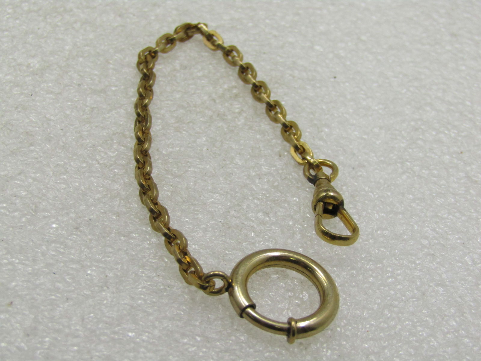 Vintage 10kt G.F. Watch Chain or Key Fob, 6" - 2