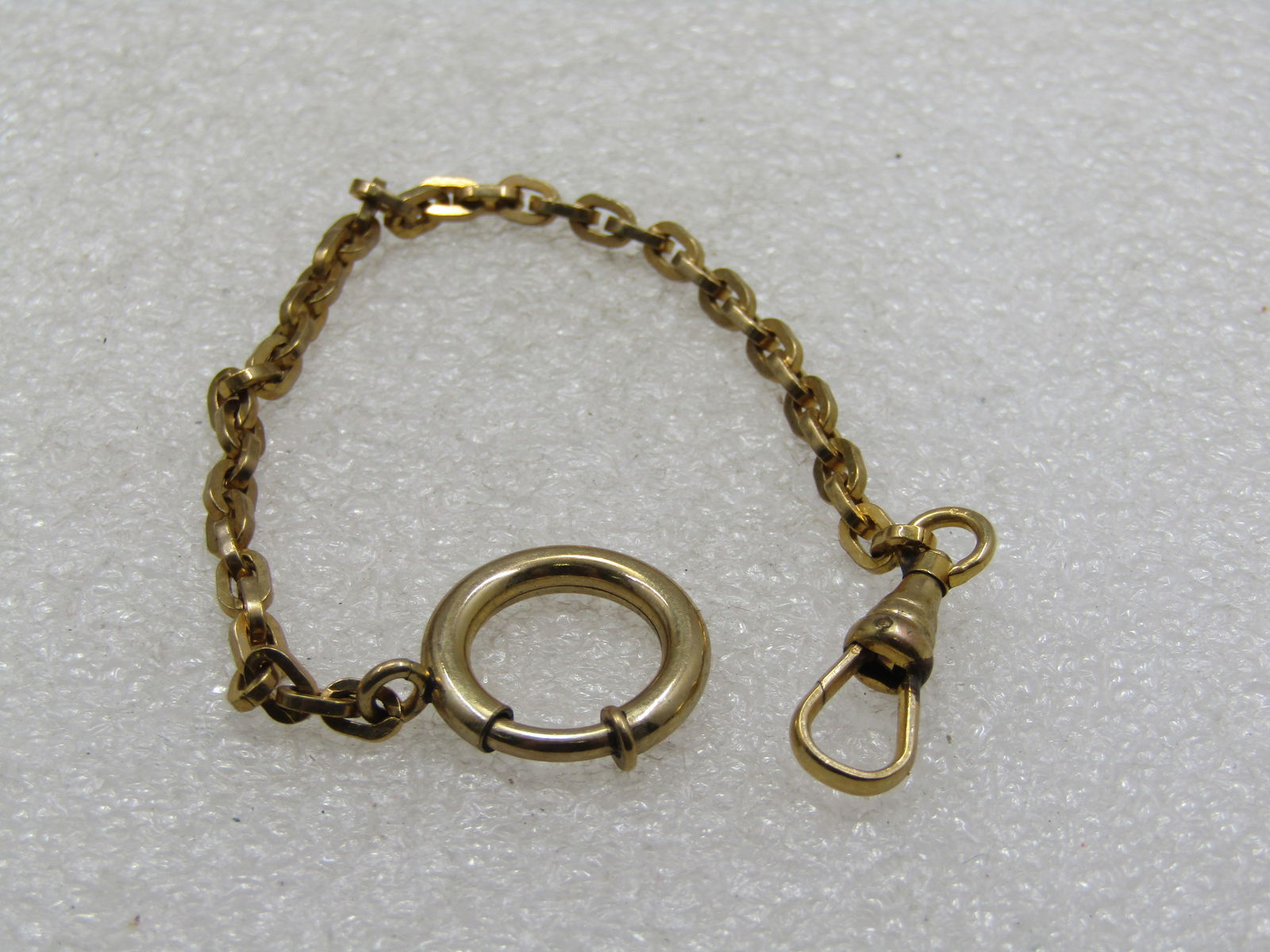 Vintage 10kt G.F. Watch Chain or Key Fob, 6" - 3