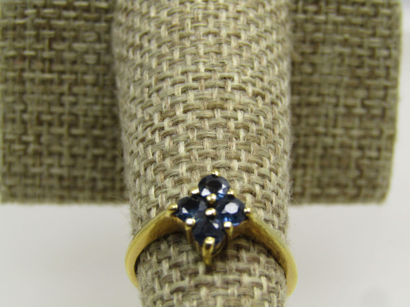 Vintage 10KT.G.F. Blue Topaz Ring, Sz. 5.25. 1980's - 2