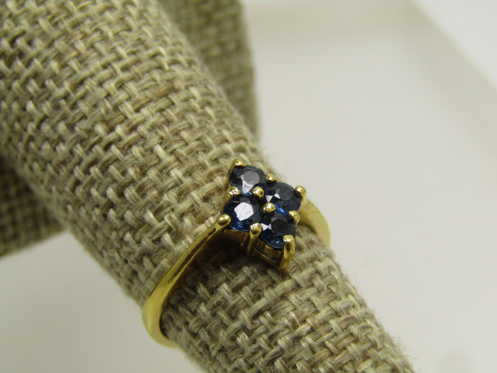 Vintage 10KT.G.F. Blue Topaz Ring, Sz. 5.25. 1980's - 3