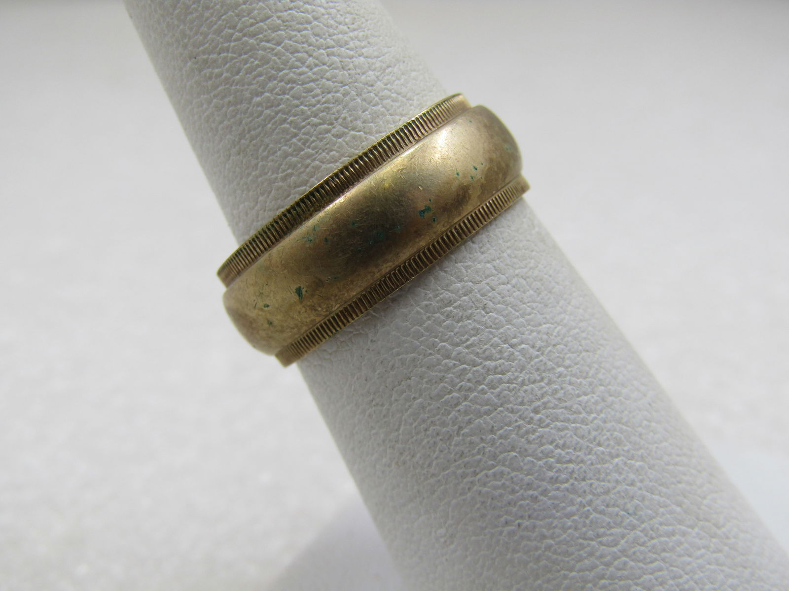 Vintage 10kt G.F. Wedding Band, Sz. 7, 7mm Wide, Signed - 2