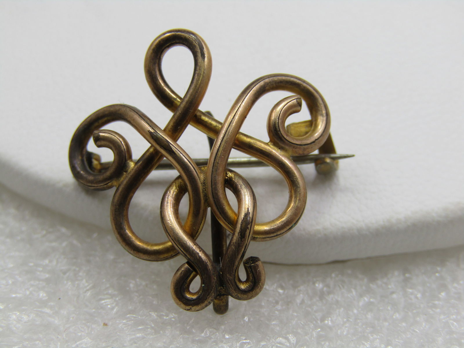 Victorian 10kt G.F. Ladies Brooch with Watch Hook - 4