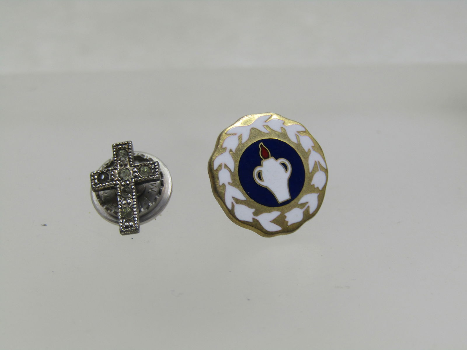 Vintage 10kt GF & Sterling Gideon's & Cross Tack/Lapel Pins - 2