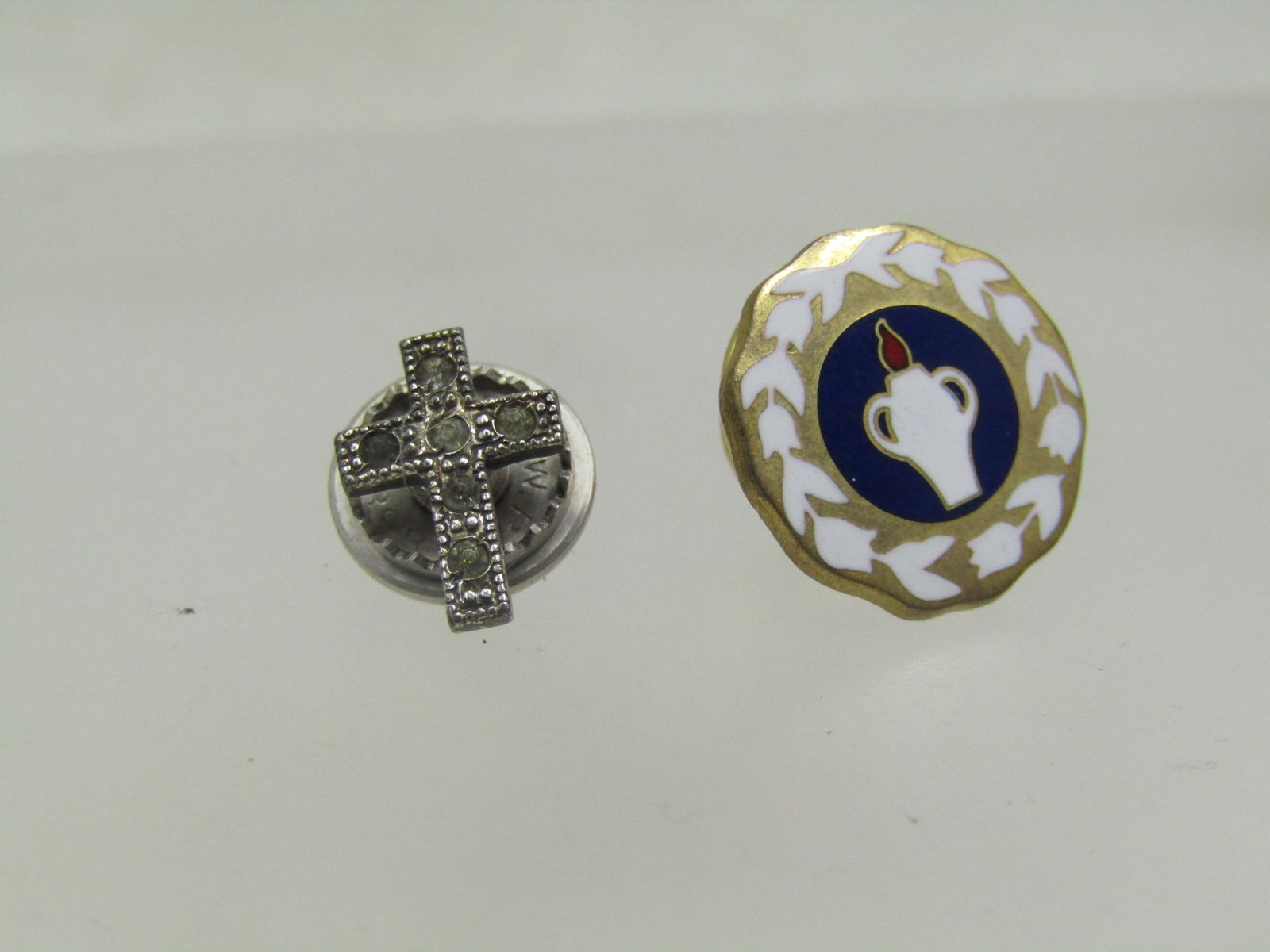 Vintage 10kt GF & Sterling Gideon's & Cross Tack/Lapel Pins - 3