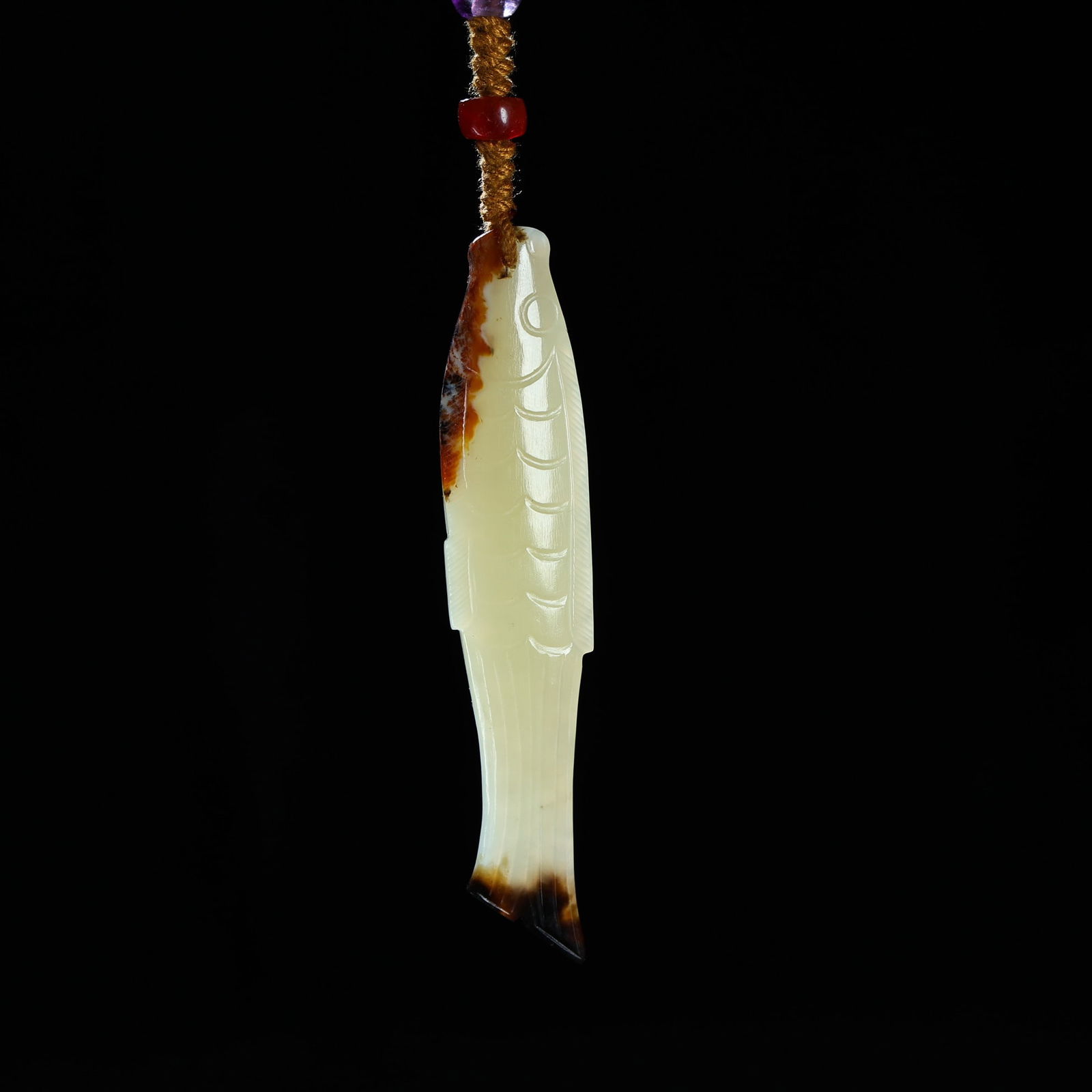 Old Chinese Hetian Jade,lapis lazuli,agate,crystal Pendant - 8