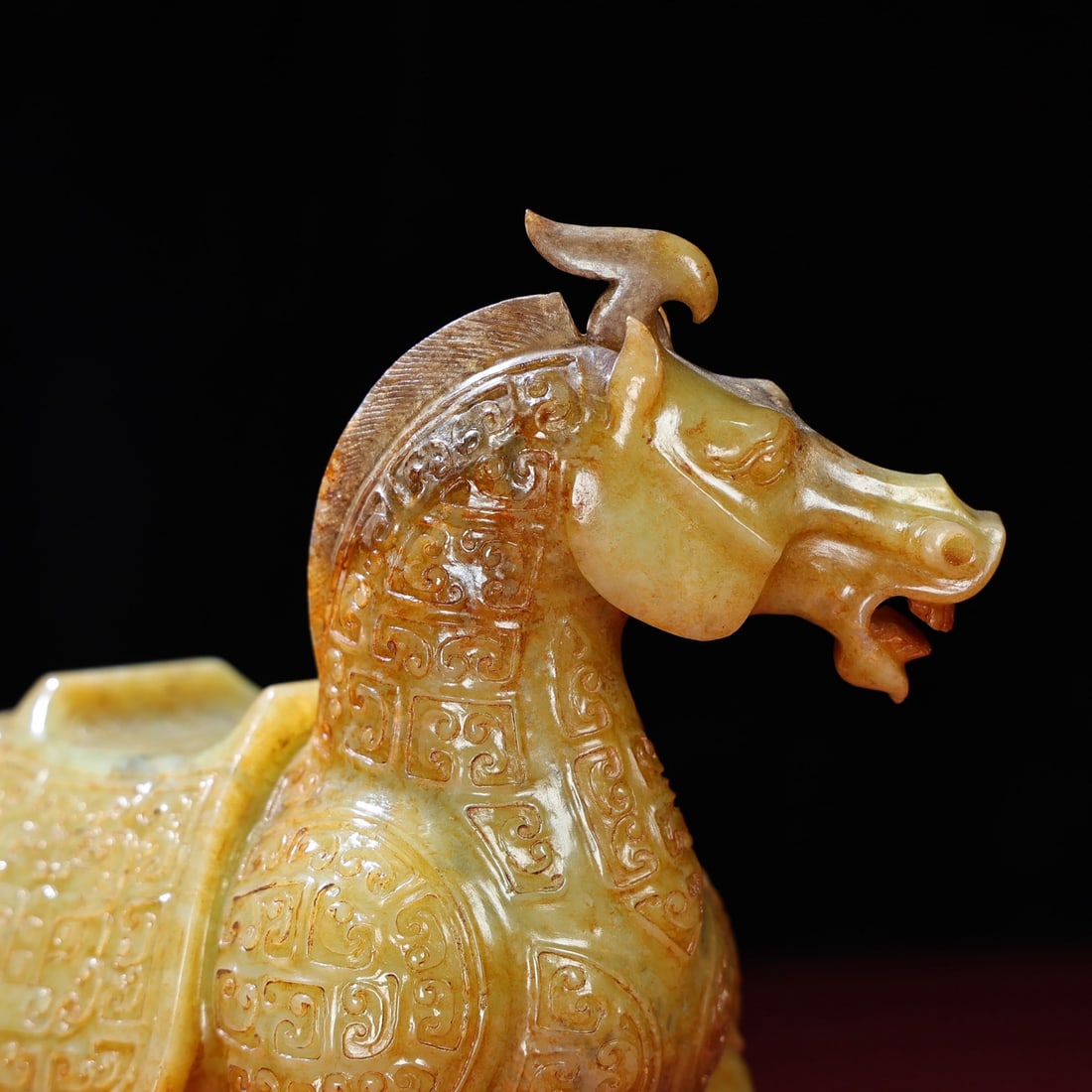 Chinese Qing Dynasty Hetian Jade Horse Statue - 5