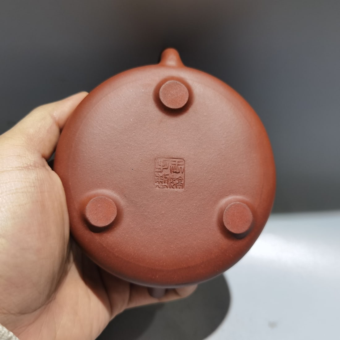 Chinese Yixing Zisha Clay Teapot w Artist Signed - 8