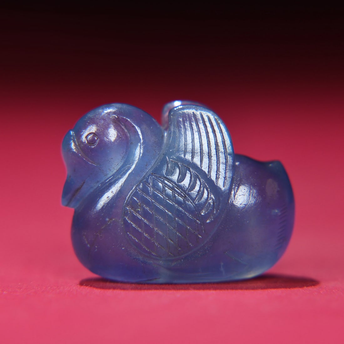 Natural Aquamarine Goose Pendant (1 of 9)