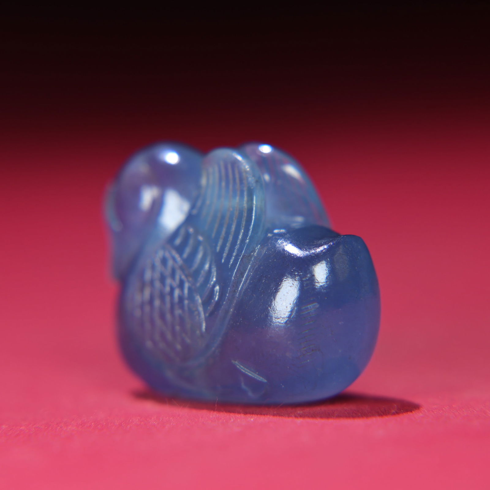 Natural Aquamarine Goose Pendant - 3