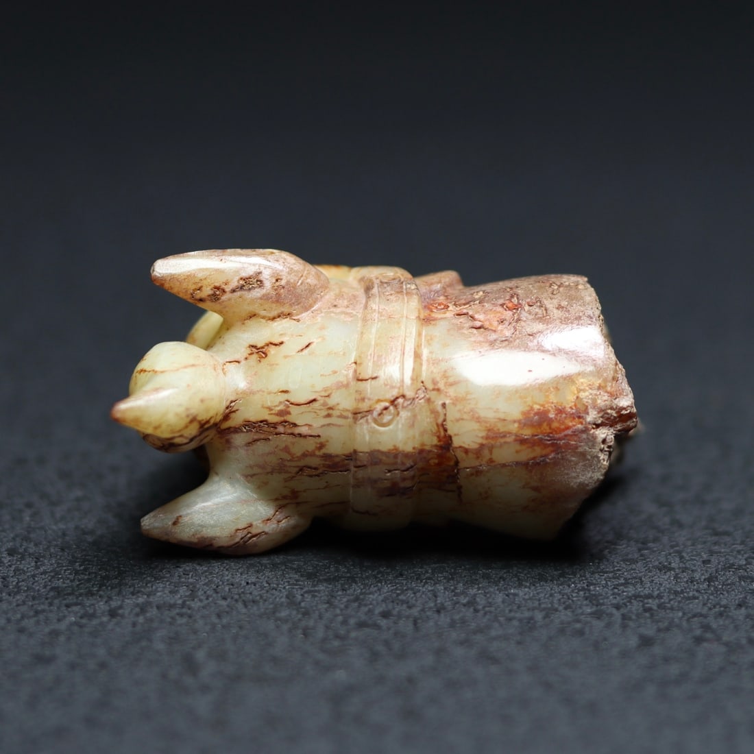 Old Chinese Hetian Jade Horse Head Statue - 6