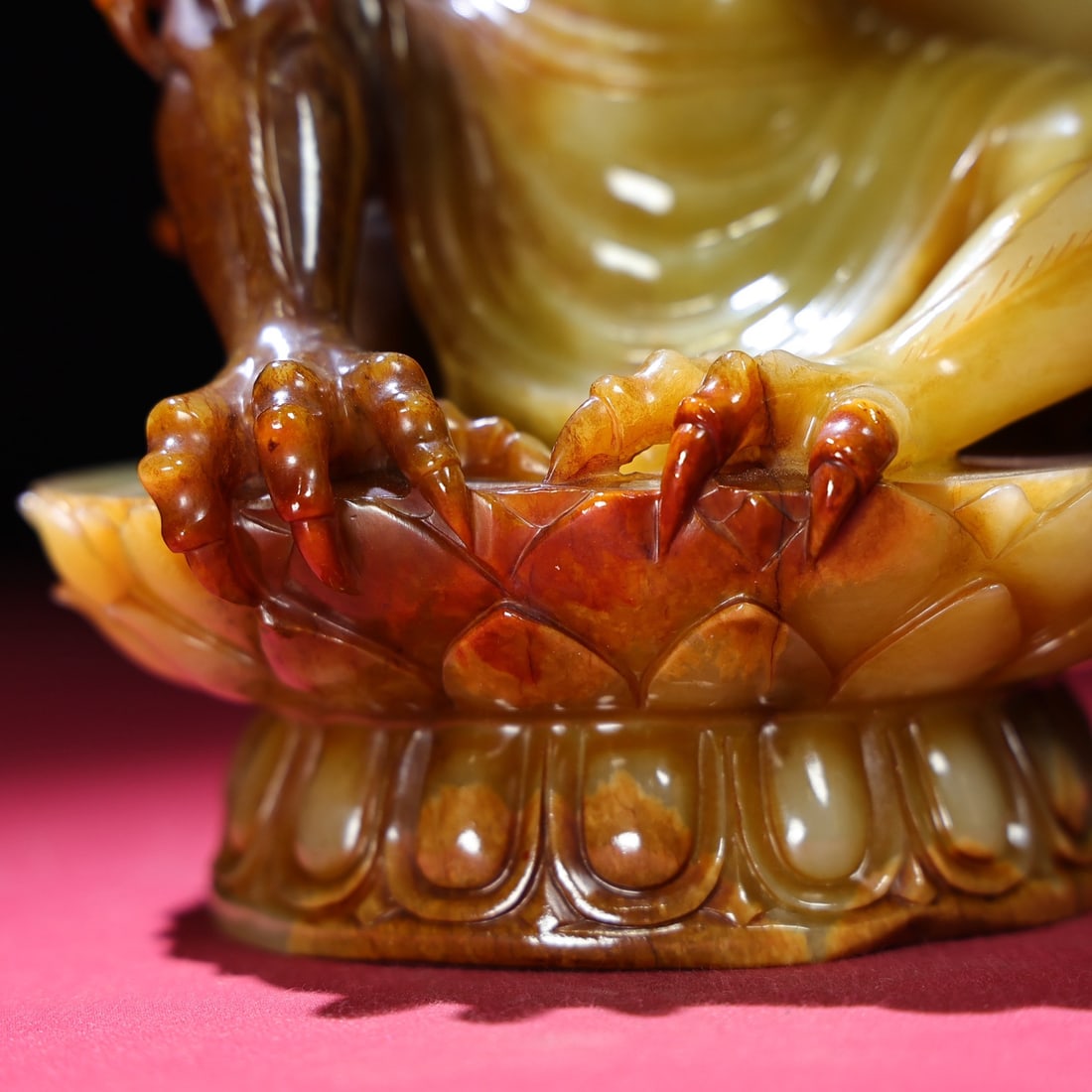 Chinese Qing Dynasty Hetian Jade Mythology Bird Statue - 2