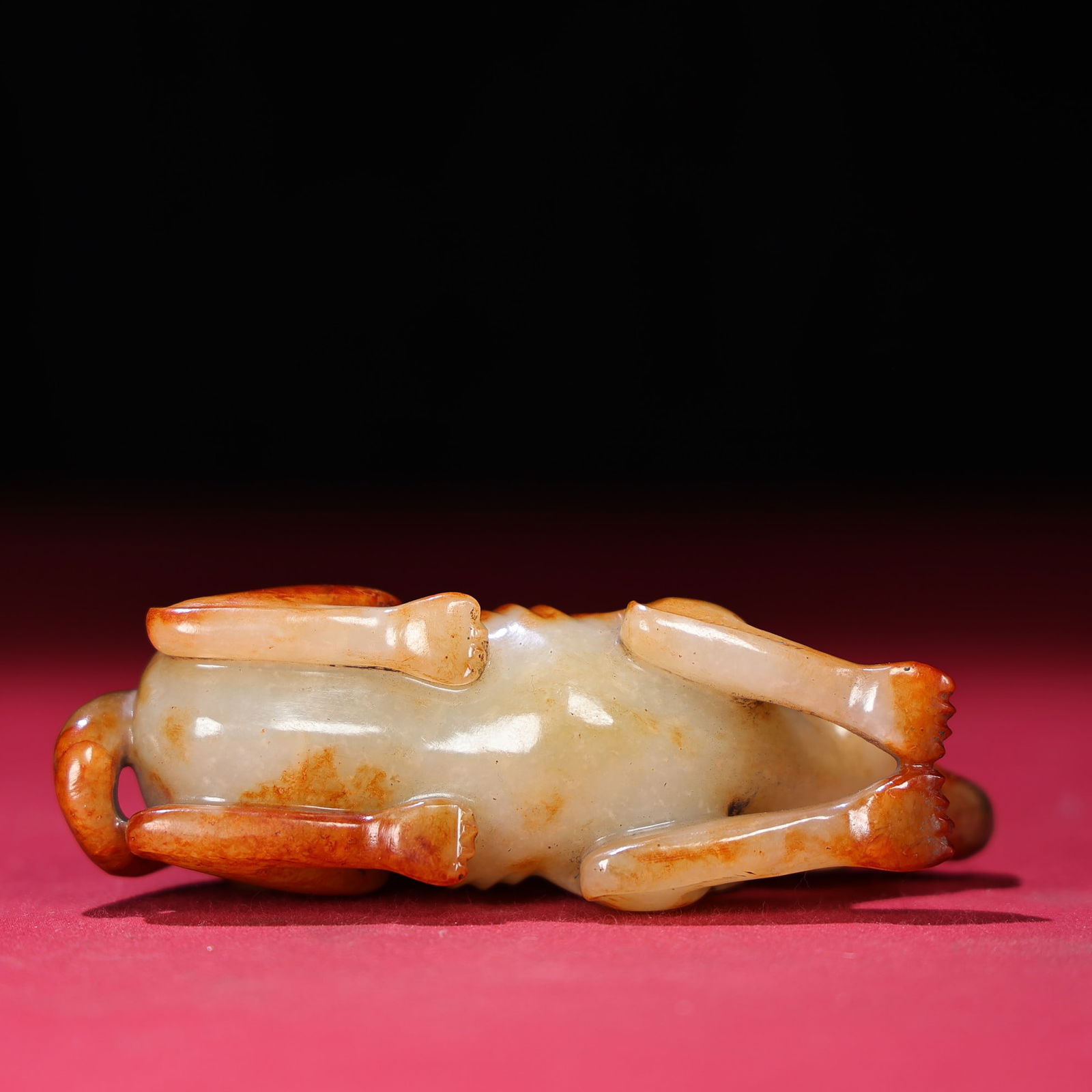 Old Chinese Hetian Jade Foo Dog Statue - 2