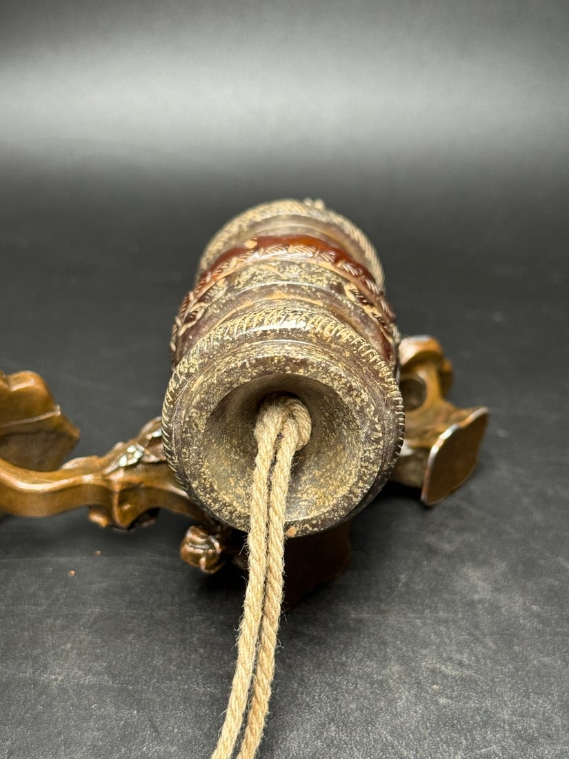 Old Chinese Hetian Jade Pendant - Lezi - 4