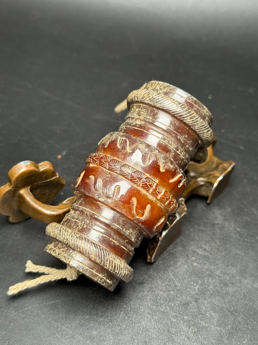 Old Chinese Hetian Jade Pendant - Lezi - 7