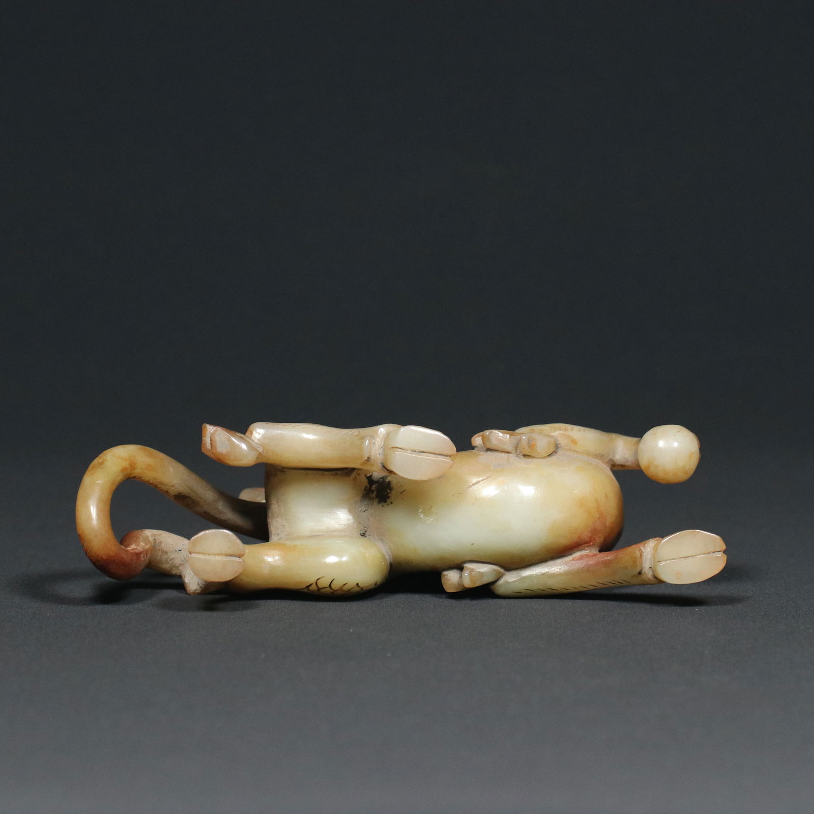 Vintage Chinese Hetian Jade Kylin Statue - 3