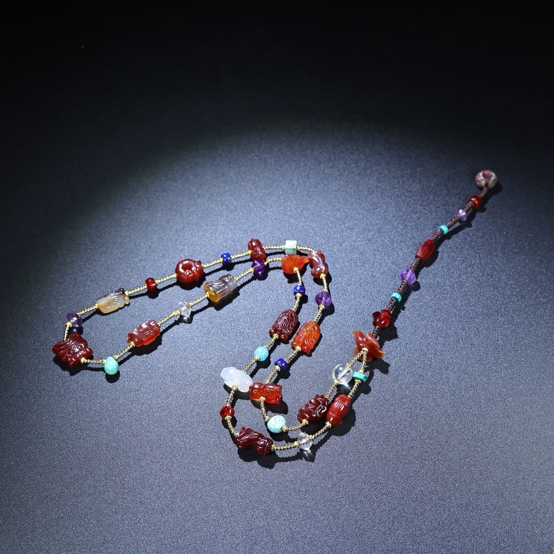 Hand knitting Agate Necklace - 3