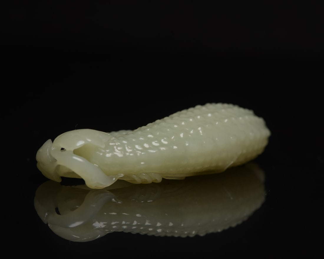 Chinese Hetian Jade Melon Pendant - 5