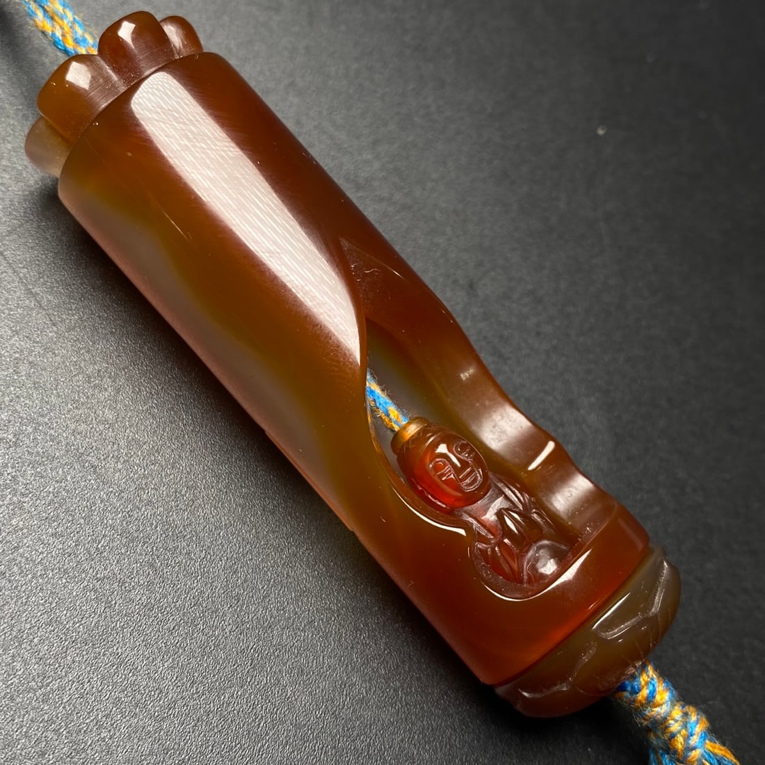 Chinese Agate Turn Heart Buddha Pendant (1 of 9)