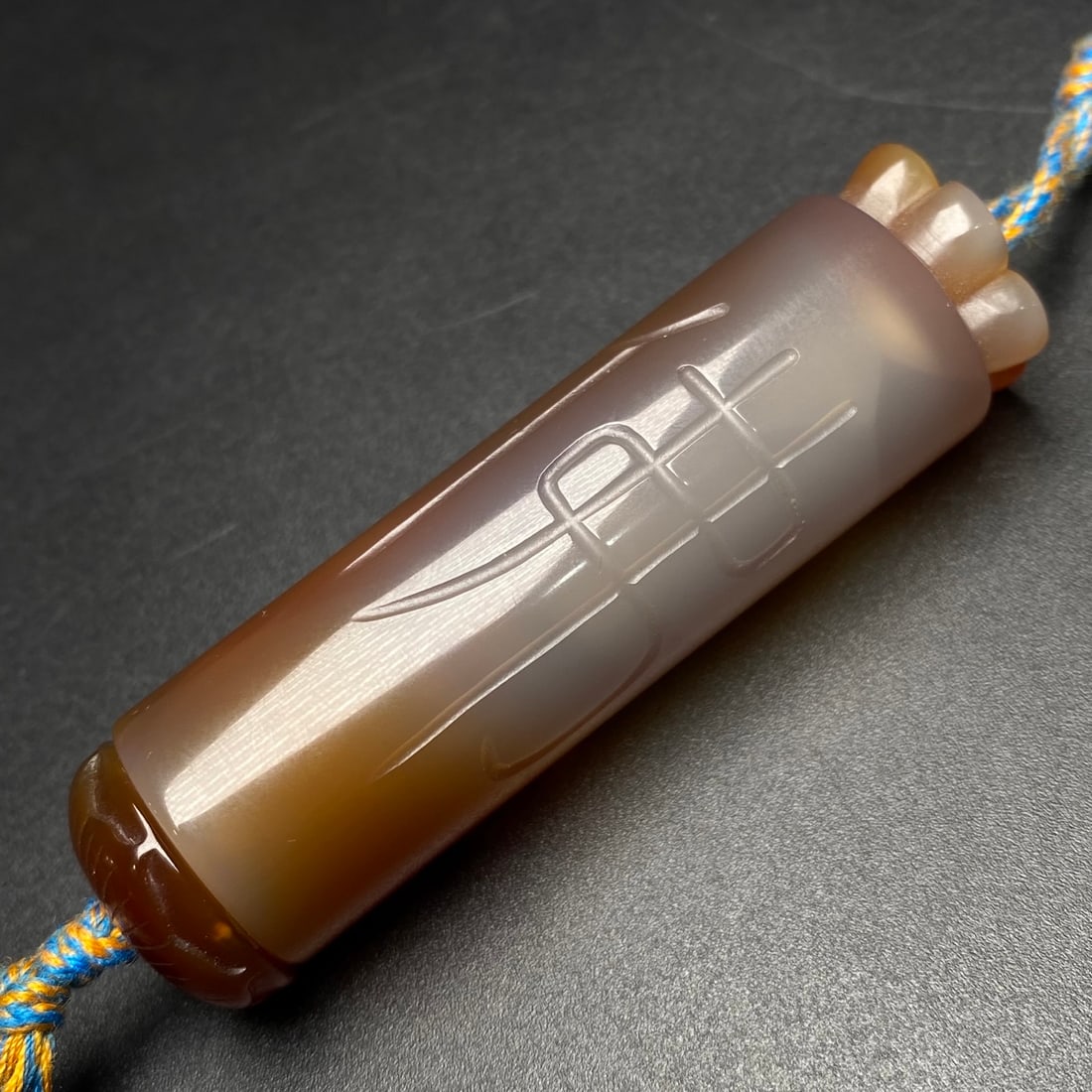 Chinese Agate Turn Heart Buddha Pendant - 9