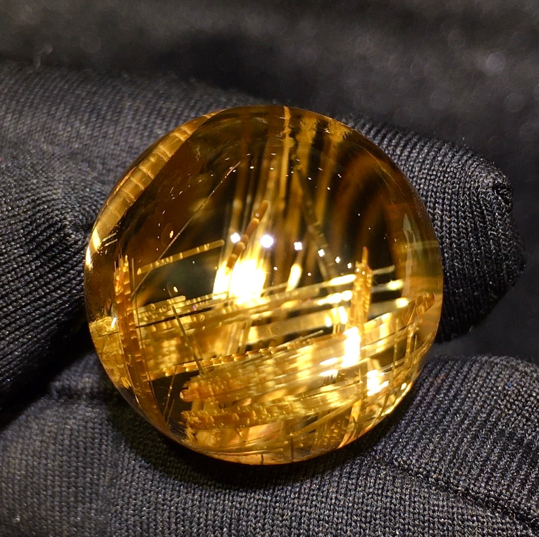 Natural Rutilated Quartz Lucky Ball Pendant with Certificate (1 of 9)