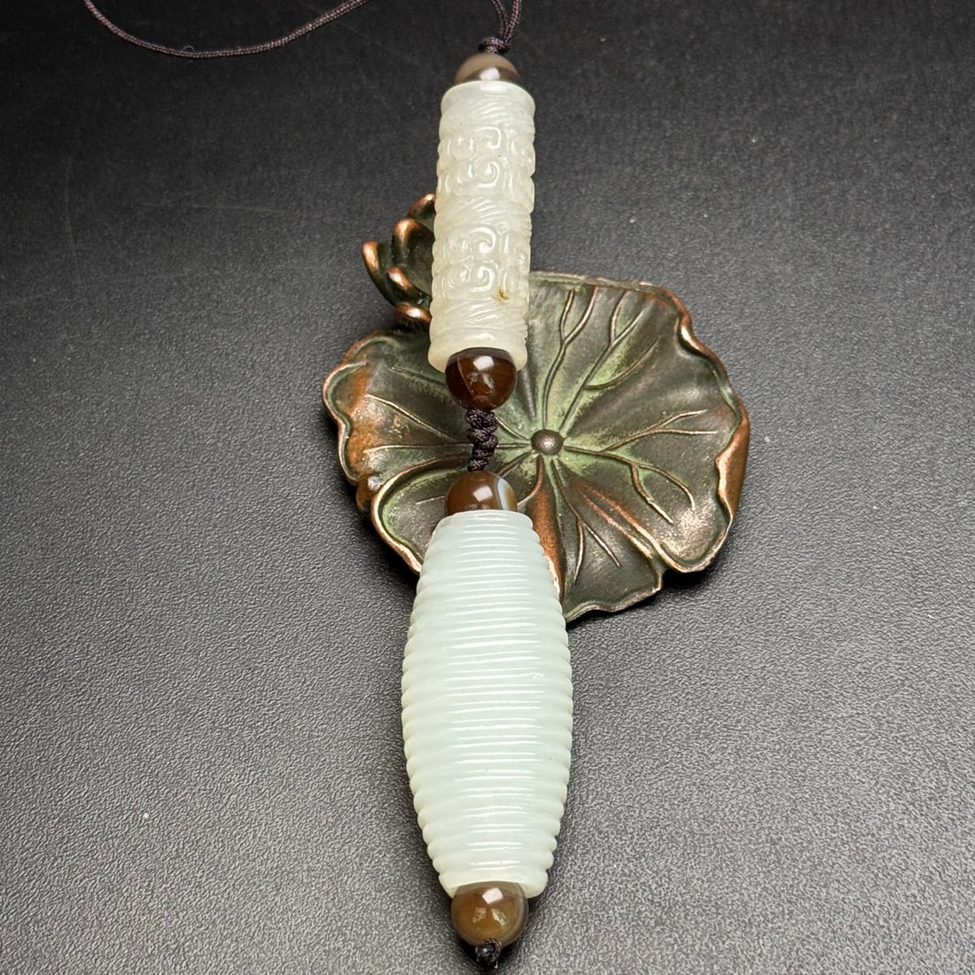 Chinese Hetian Jade Lezi Pendant - 2