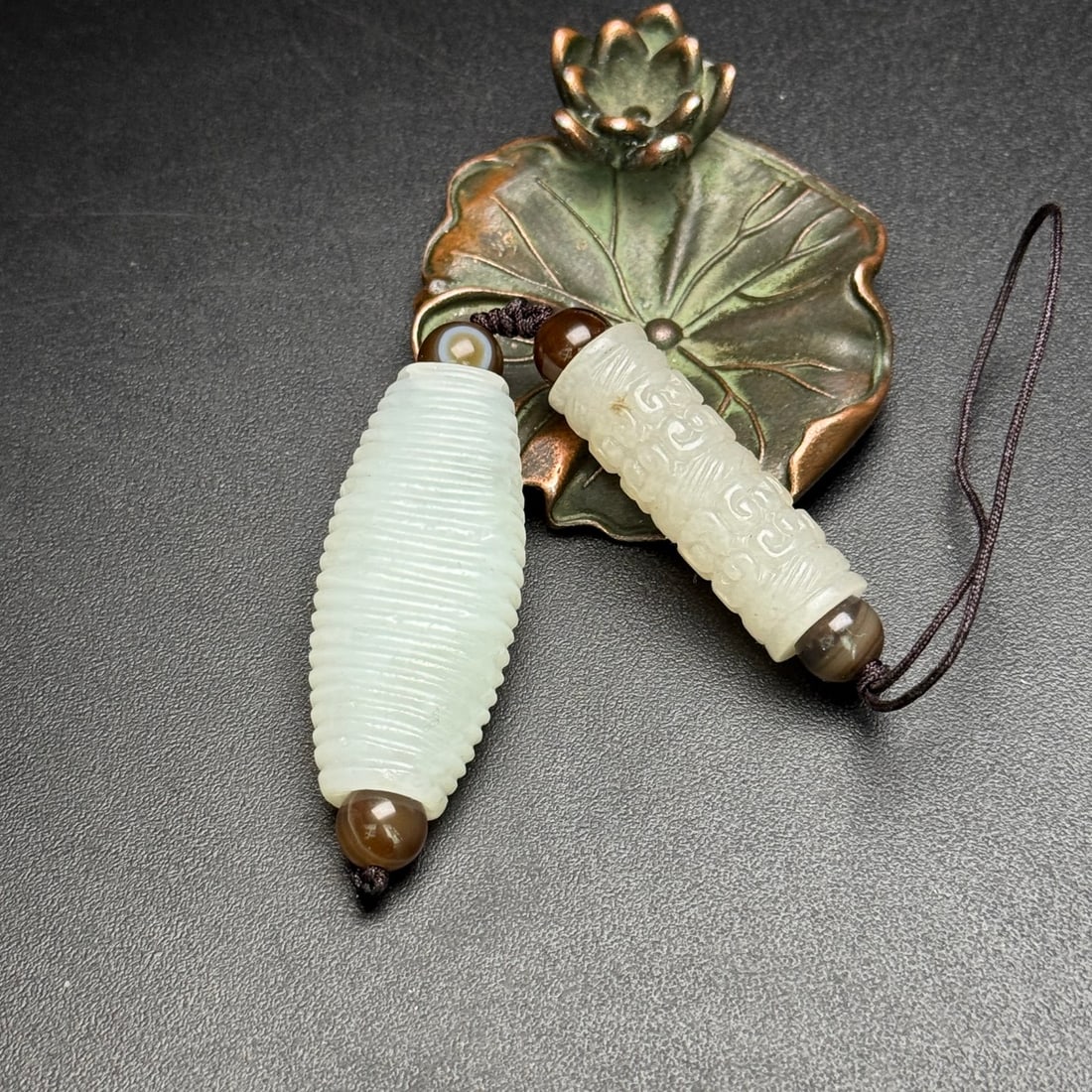 Chinese Hetian Jade Lezi Pendant - 6