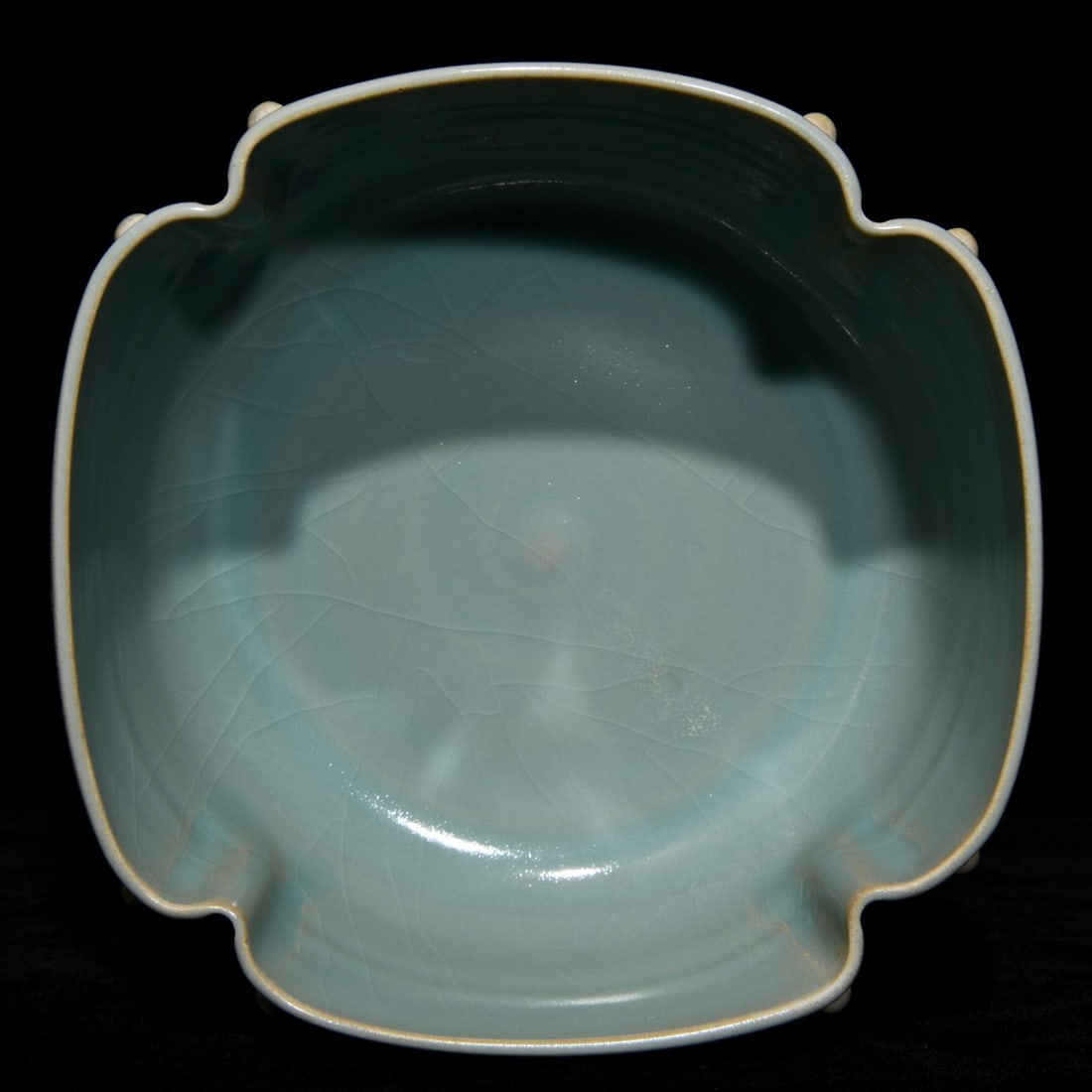 Chinese Ru Kiln Sky Blue Glaze Porcelain Brush Washer - 3