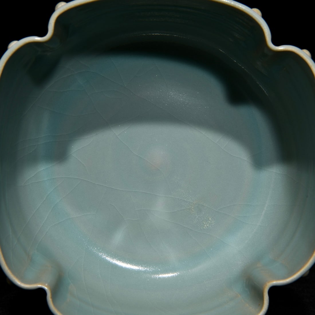 Chinese Ru Kiln Sky Blue Glaze Porcelain Brush Washer - 4