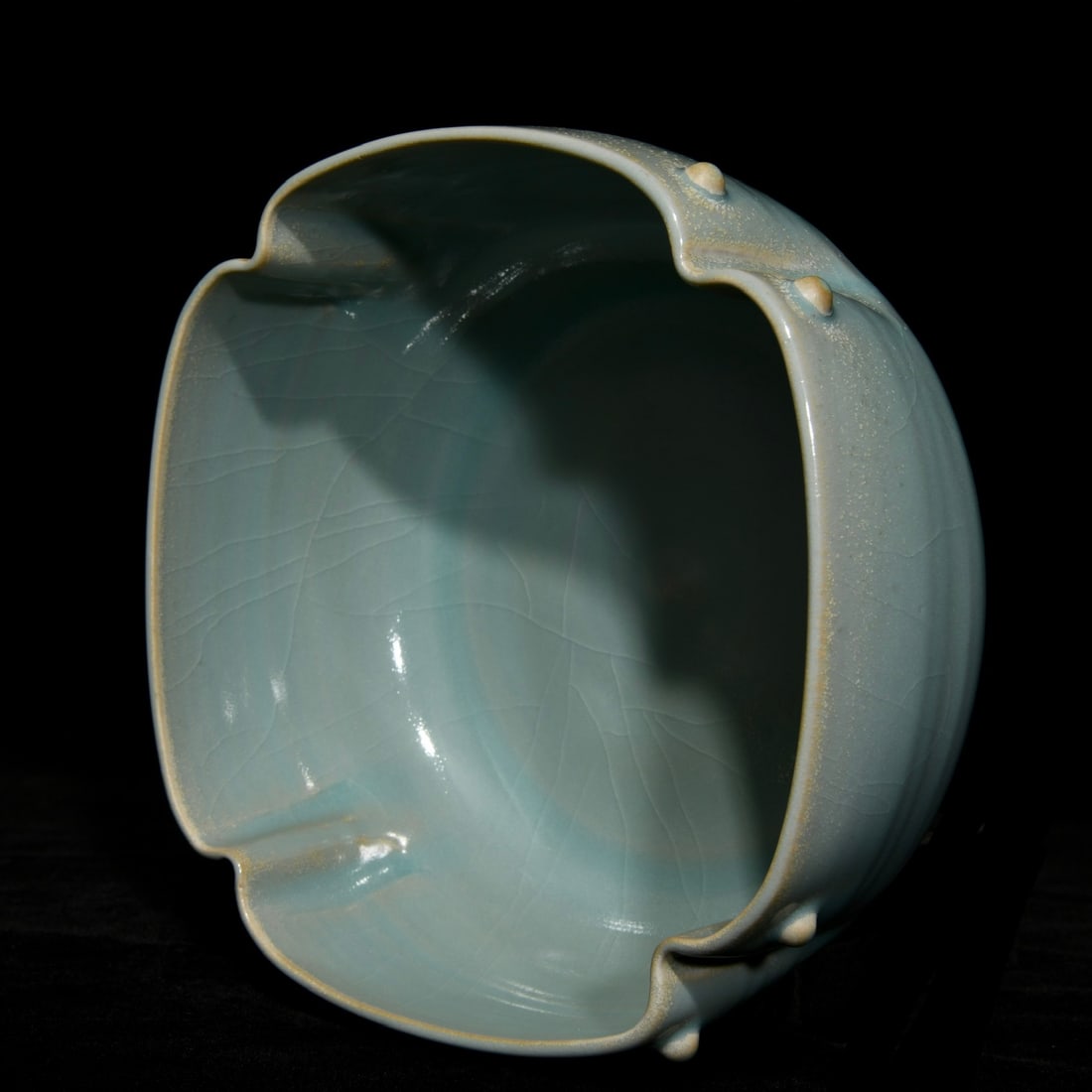 Chinese Ru Kiln Sky Blue Glaze Porcelain Brush Washer - 5