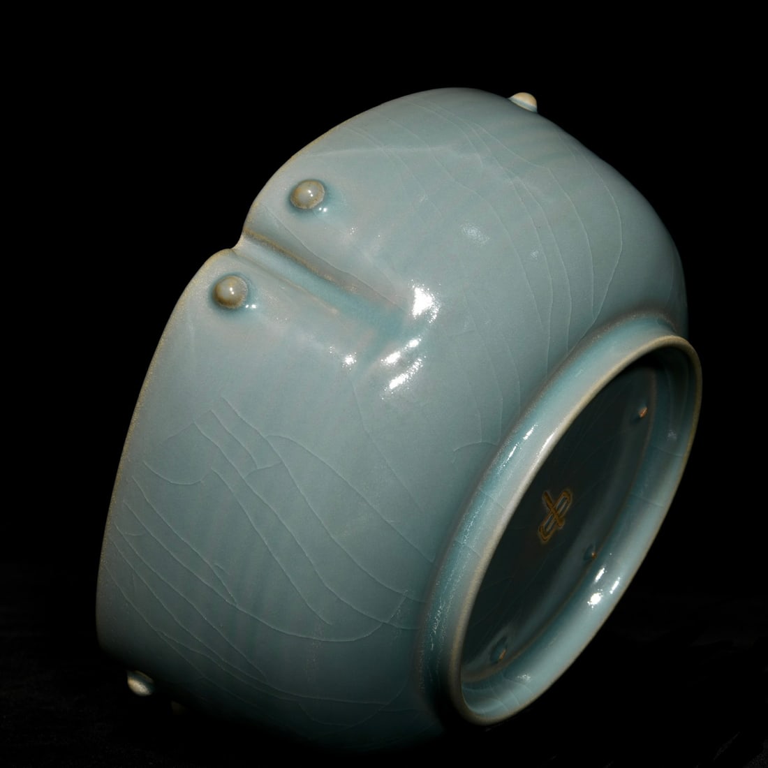 Chinese Ru Kiln Sky Blue Glaze Porcelain Brush Washer - 7