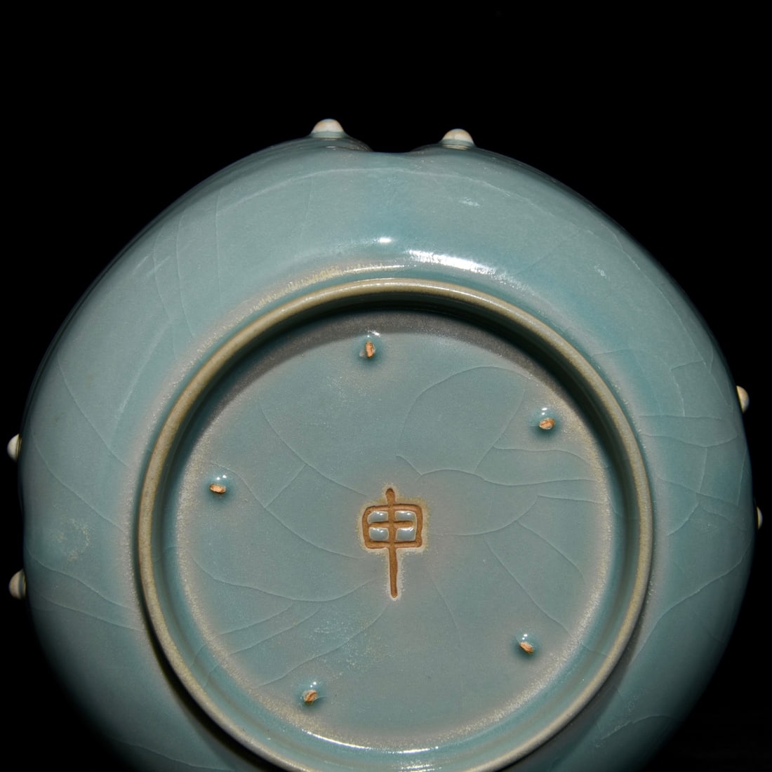 Chinese Ru Kiln Sky Blue Glaze Porcelain Brush Washer - 9