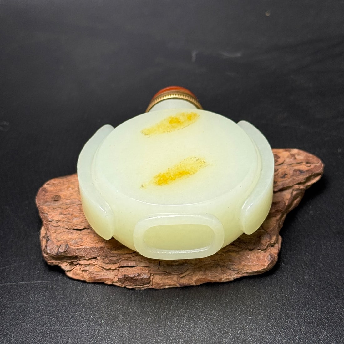 Chinese Hetian Jade Snuff Bottle - 6