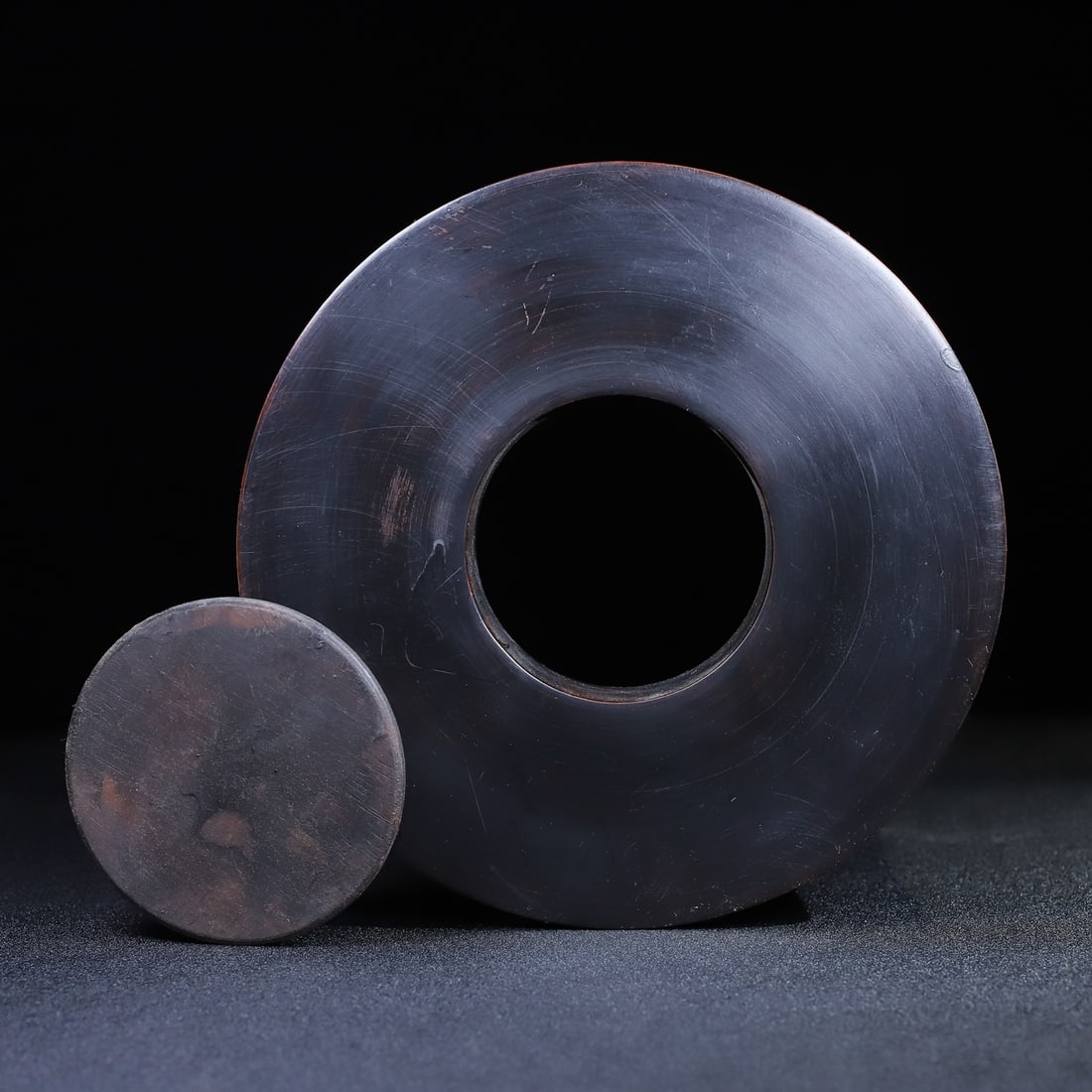 Old Chinese Huali Wood Brush Pot - 10