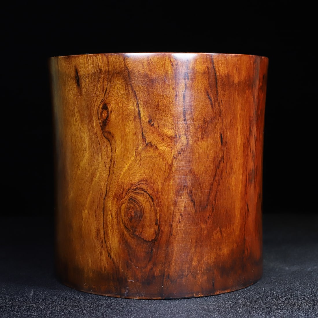 Old Chinese Huali Wood Brush Pot (1 of 10)